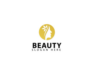 Beauty women logo with creative unique concept premium vector