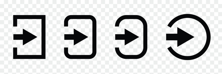 login thin line vector icon illustration