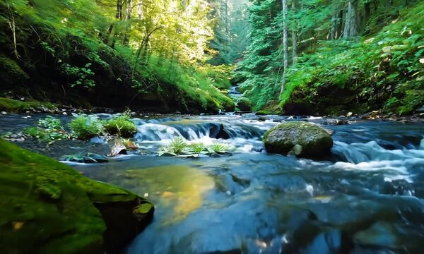森の中の小川（A stream in the forest）