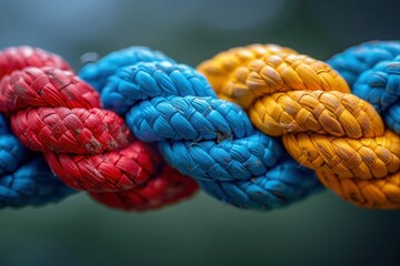 Colorful Rope Team: Diverse Strength in Partnership for Unity, Communication, and Support in a Strong Network of Cooperation and Empowerment