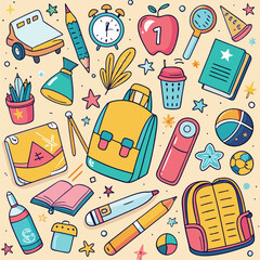 back to school doodles