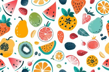 fruit design for childrens books