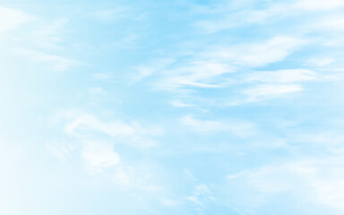 Background with clouds on blue sky. Vector background