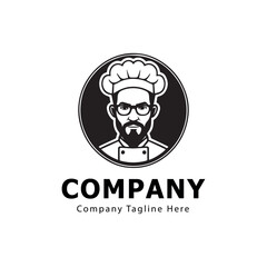 Cartoon Chef Character in Uniform Illustration