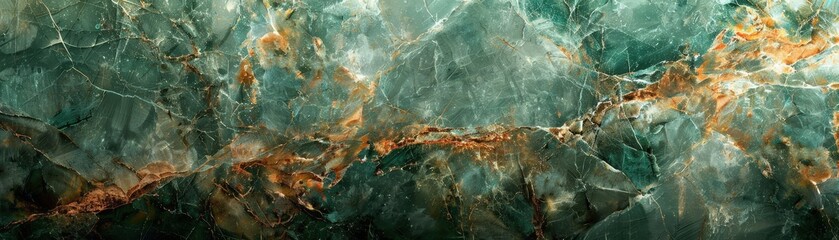 High-resolution image of green and orange marble texture showcasing natural patterns and veins, perfect for backgrounds and design projects.