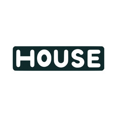 house tshirt fashion sticker vector illustration template design