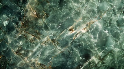 High-resolution image of green marble showcasing intricate veins and natural patterns, perfect for backgrounds and design projects.