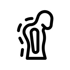 Obraz premium Kyphosis Icon