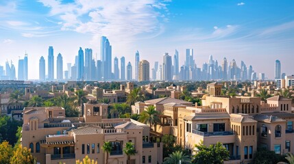 Obraz premium Modern Architecture Skyline in Dubai