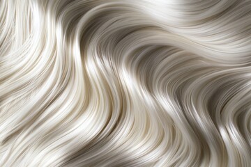 Closeup of smooth icy blonde hair texture