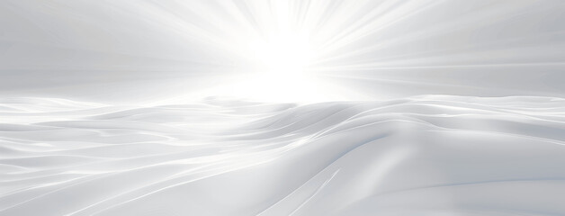 Obraz premium Futuristic Abstract White Background with Light Rays and Blurred Edges Perfect for Product Presentation