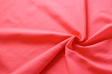 red texture of fabric textile, abstract image for fashion cloth design background