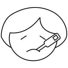 the patient has a fever