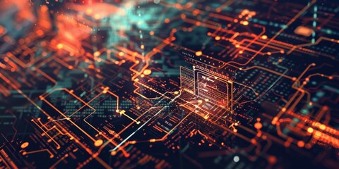 Vibrant 3D  digital link plates for financial Digital Financial Charts with Architectural 3D Elements as Abstract Business Report and Stock Market Analysis Background, Ideal for High-Tech Wallpaper, 