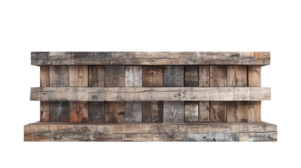 Stacked Wooden Pallets in Rustic Industrial Setting