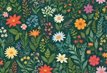 summertime textile pattern