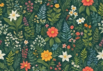 summertime textile pattern