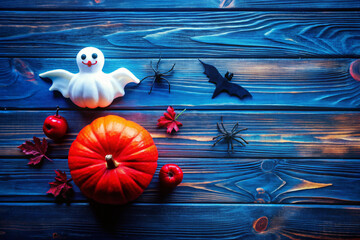 halloween background with pumpkins