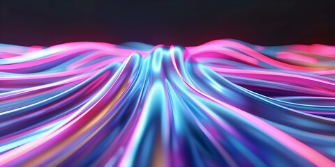 Abstract neon light waves background for Black Friday sale cyber Monday. Concept Black Friday Sale, Cyber Monday, Neon Lights, Abstract Background, Retail Discounts