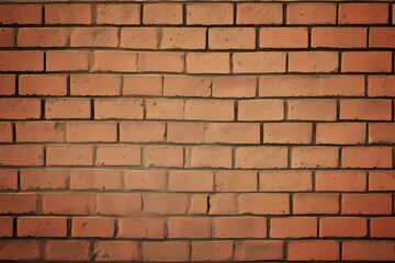 Fototapeta premium Brick wall background, AI Generated
