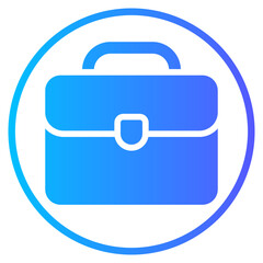 suitcase gradient icon