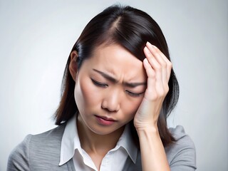 Woman with Headache.