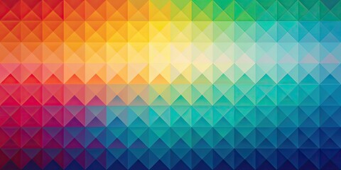 Obraz premium Gradient-filled geometric pattern with smooth transitions between colors and shapes , geometric, gradient, pattern