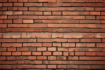 Obraz premium Brown brick wall background, AI Generated