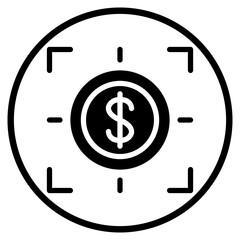 money glyph icon
