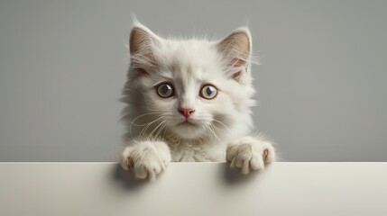 Obraz premium Portrait of a Surprised Cat