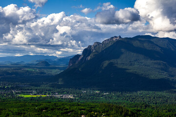 Clouds over the Mountains in Washington State
