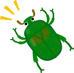 緑色のカナブンのキャラクター