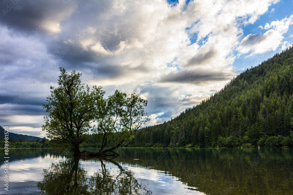 Wall mural rattlesnake lake in washington state