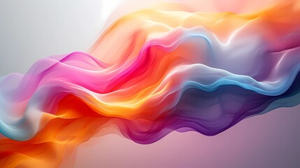 Obraz premium Abstract colorful waves, fluid dynamic background.
