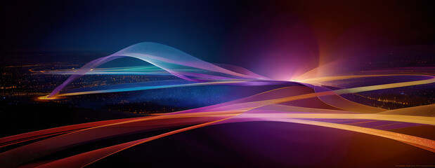 Naklejka premium abstract background with glowing lines