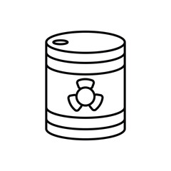 radioactive icon design with white background stock illustration