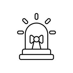 siren icon design with white background stock illustration