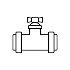 valve icon design with white background stock illustration