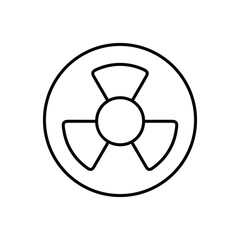 radioactive icon design with white background stock illustration