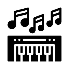 music glyph icon