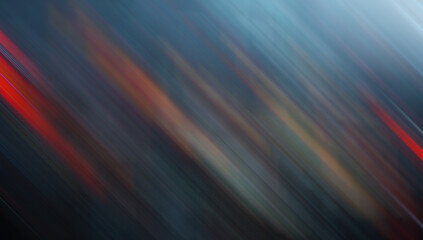 Abstract blur background with colorful lines, dark blue and red colors, grainy texture, blurred motion, high speed photography, blurry, gradient color blends, long exposure