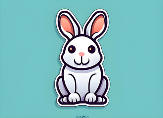 Obraz premium rabbit generative ai
