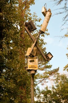old abandoned cctv camera, big brother