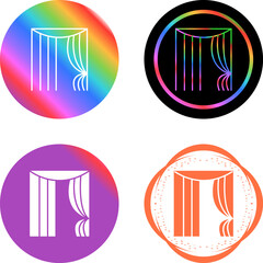 Curtains Vector Icon