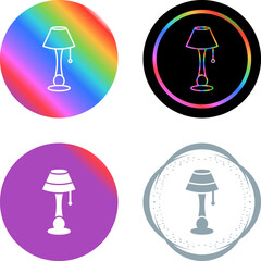 Lamp with stand Vector Icon