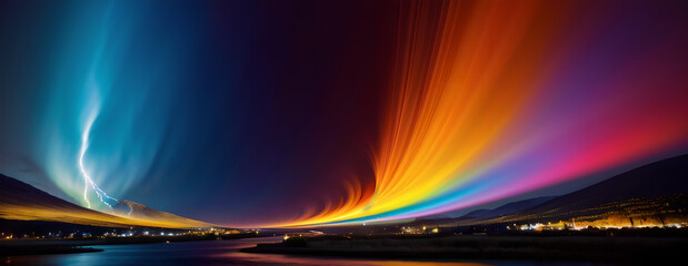 abstract background with glowing lines