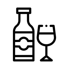wine line icon