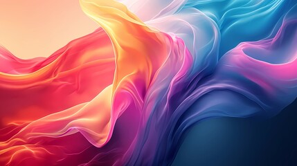 Obraz premium Abstract Colorful Wavy Background.