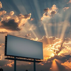 Sunset Billboard Canvas