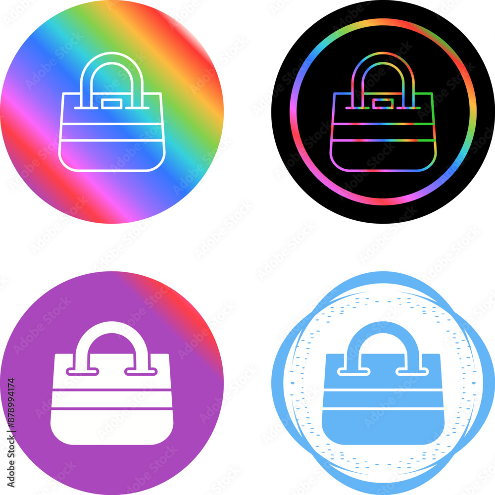 Wall mural Bag Vector Icon